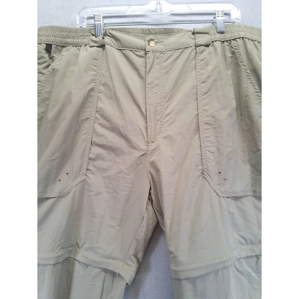 World Wide Sportsman Men's‎ Convertable 2-1 Pants Size XLx30 Light Green Pockets - Picture 2 of 9